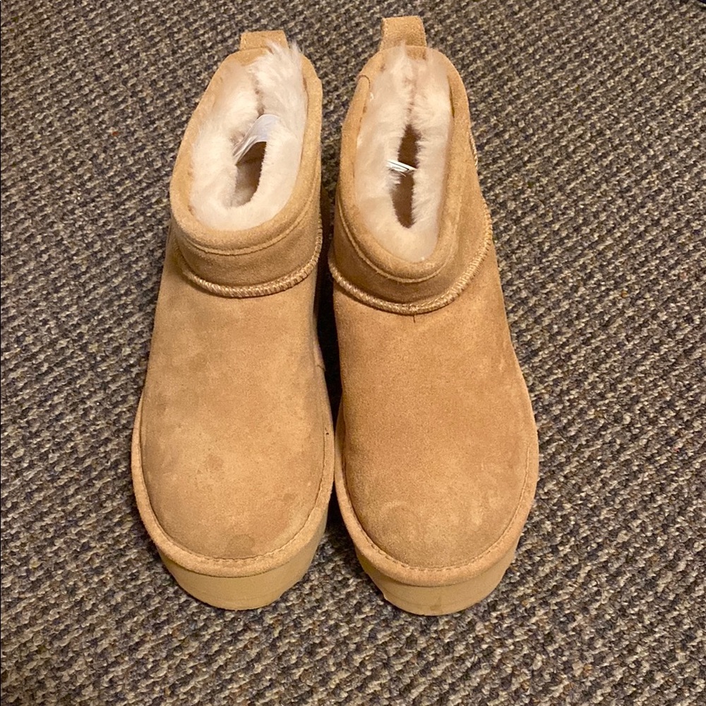 Cozy Tan Suede Ankle Boots